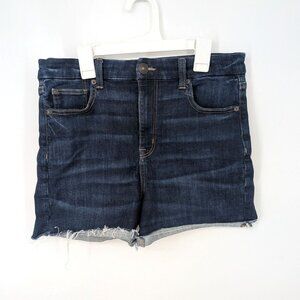 American Eagle Denim Shorts Women Size 10 Curvy Hi Rise Shortie Festival Cowgirl